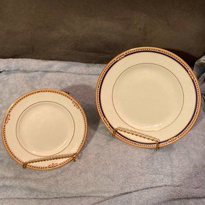 1999 Wedgwood Monaco-1 Salad/Dessert Plate & 1 Bread Plate (2 pcs)-New with Tags